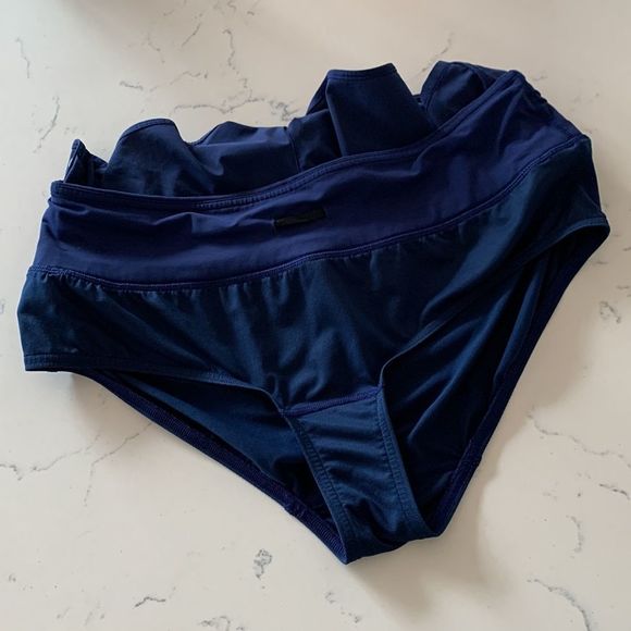 lululemon Fast Lane Shorts Fuel Band Hero Blue Sz10 - Picture 11 of 11